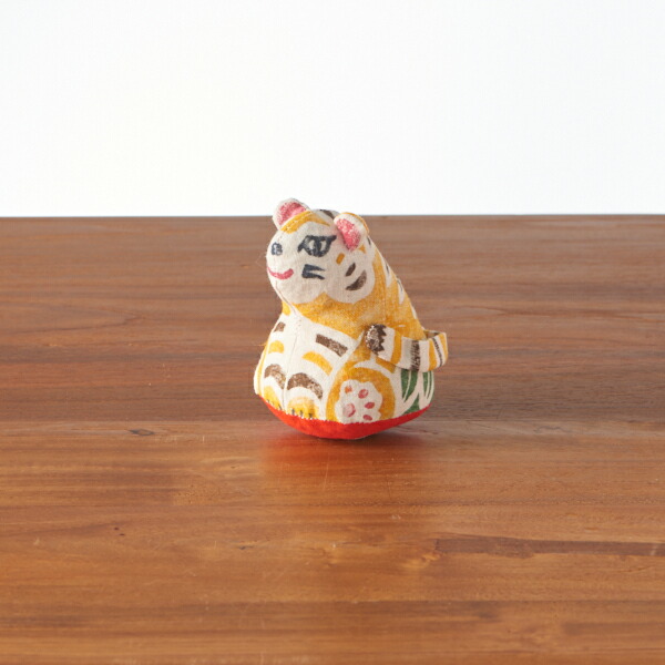 真工藝　木版手染めぬいぐるみ　干支シリーズ・仔　寅　とら