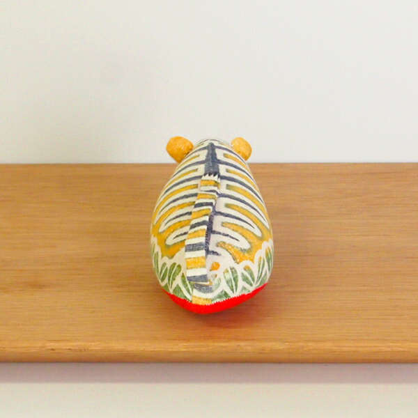 真工藝　木版手染めぬいぐるみ　干支シリーズ・親　寅　とら