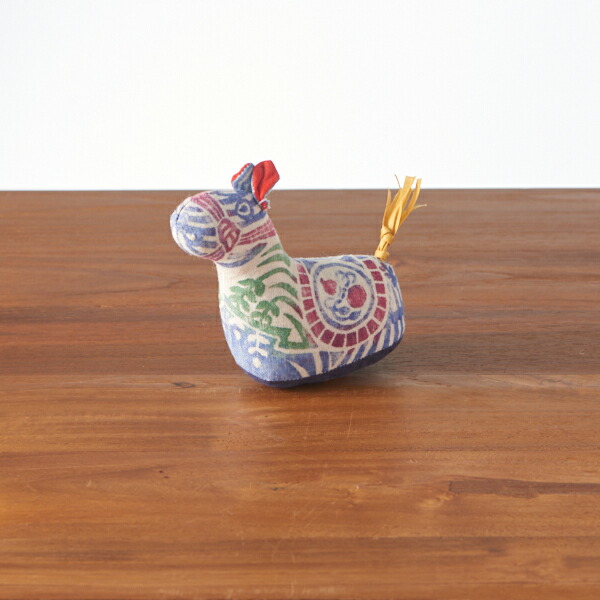 真工藝　木版手染めぬいぐるみ　干支シリーズ・仔　午　うま