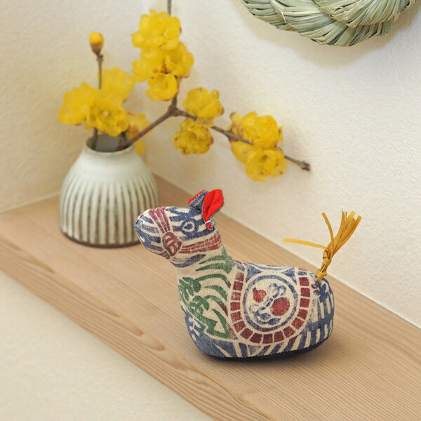 真工藝　木版手染めぬいぐるみ　干支シリーズ・仔　午　うま