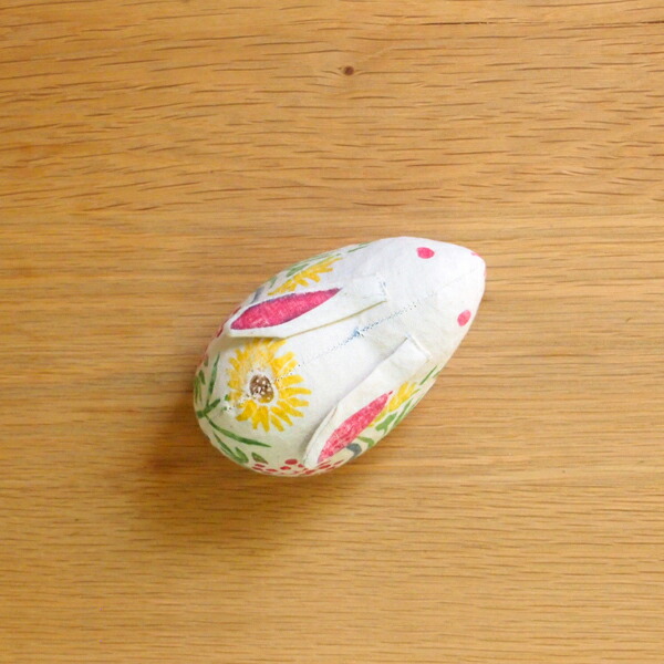 真工藝　木版手染めぬいぐるみ　干支シリーズ・親　卯　うさぎ