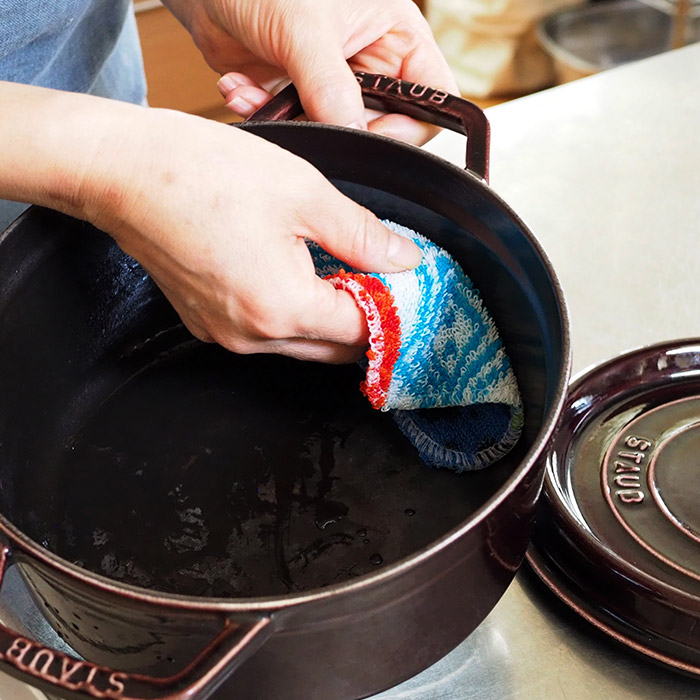 【いろはに千鳥でご紹介！】■スコイ　スクラブ　天然コットンたわし　モノカラー2枚＆ミックスカラー2枚計4枚セット　/　Skoy