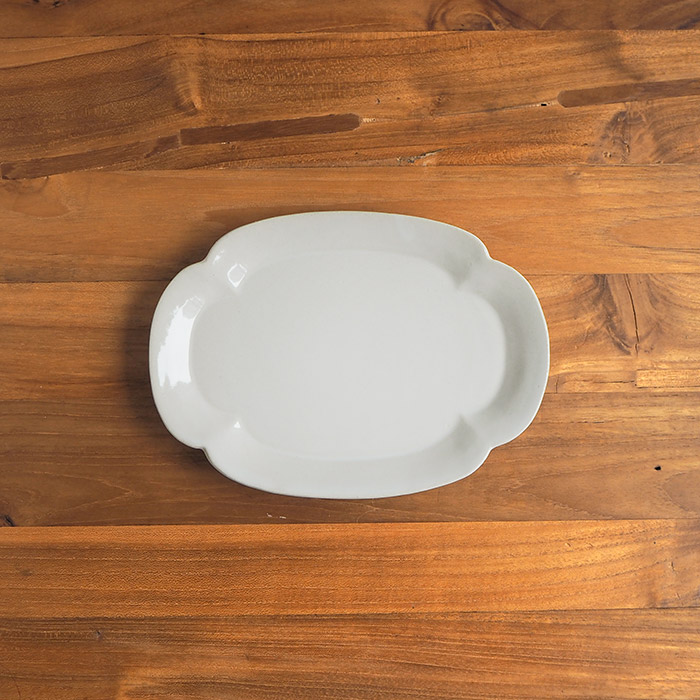 スタジオエム　リアン　焼物皿　白　/　STUDIO　M'　lien