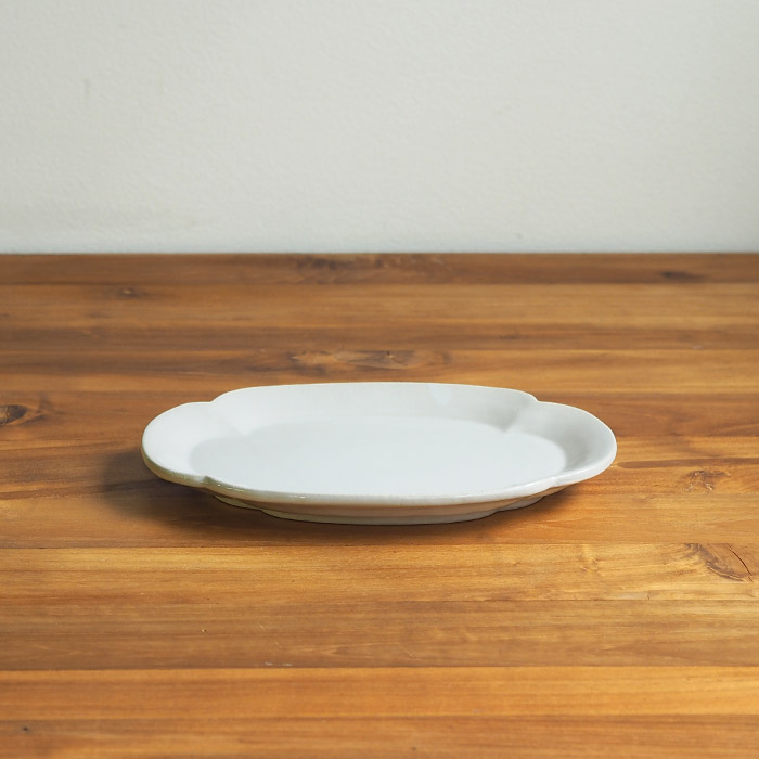 スタジオエム　リアン　焼物皿　白　/　STUDIO　M'　lien