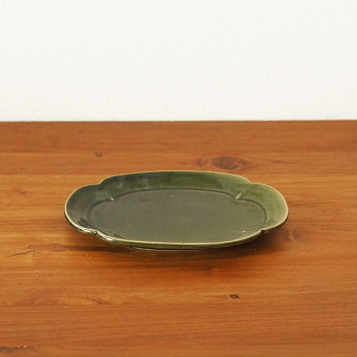 スタジオエム　リアン　焼物皿　織部　/　STUDIO　M'　lien