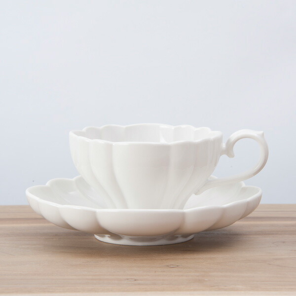 スタジオエム　ルブケ　カップ＆ソーサー　白　/　STUDIO　M'　LE　BOUQUET