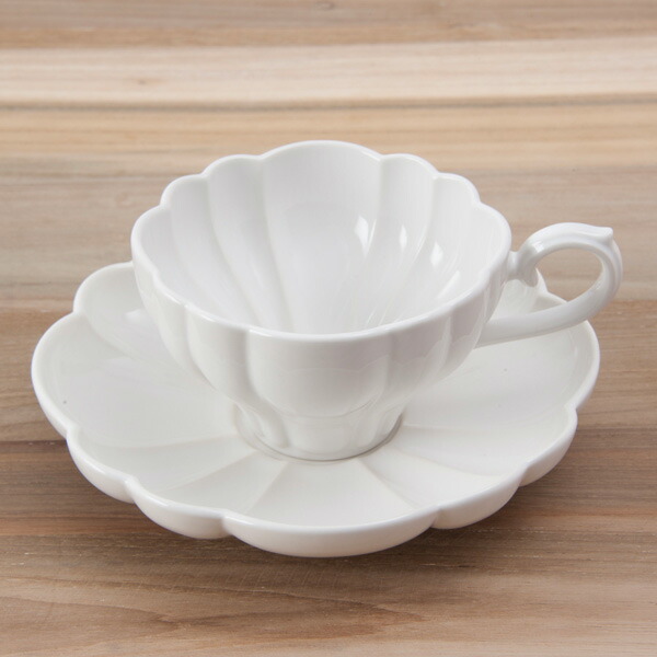 スタジオエム　ルブケ　カップ＆ソーサー　白　/　STUDIO　M'　LE　BOUQUET