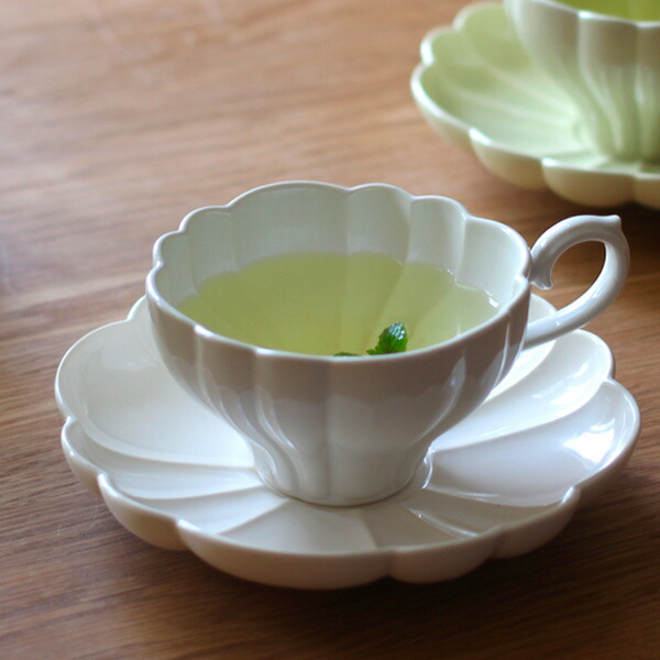 スタジオエム　ルブケ　カップ＆ソーサー　白　/　STUDIO　M'　LE　BOUQUET