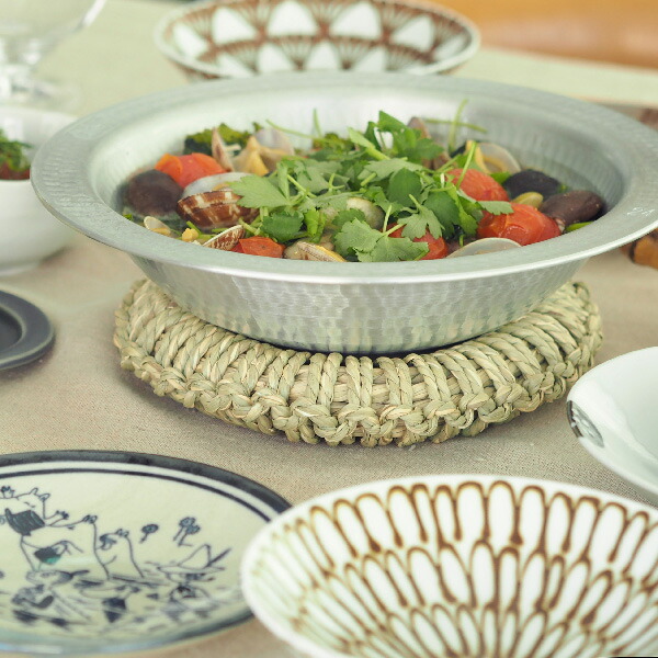 須浪亨商店　イ草鍋敷き　中　18cm