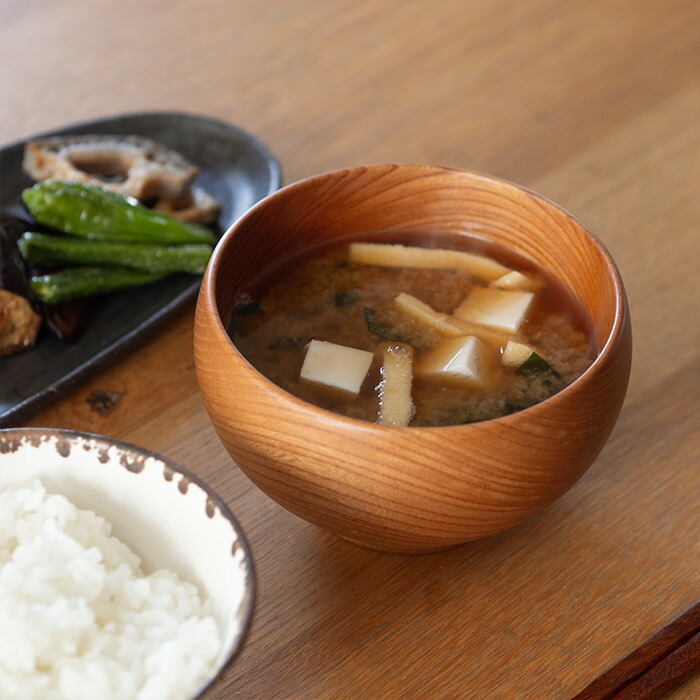 ソノベ　めいぼく椀　けやき　中　/　SONOBE