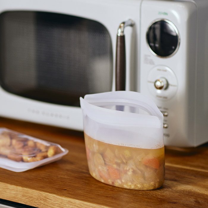 スタッシャー　シリコーンバッグ　ボウル　S　クリア　/　stasher