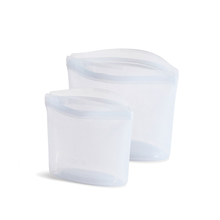 スタッシャー　シリコーンバッグ　ボウル2点セット（SS、S）クリア　/　stasher