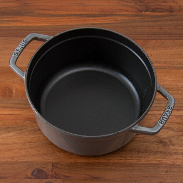 ストウブ　ピコココット　ラウンド　22cm　グレー　/　staub