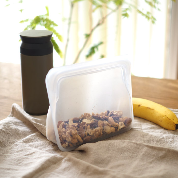 スタッシャー　シリコーンバッグ　スタンドアップ　ミニ　クリア　/　stasher