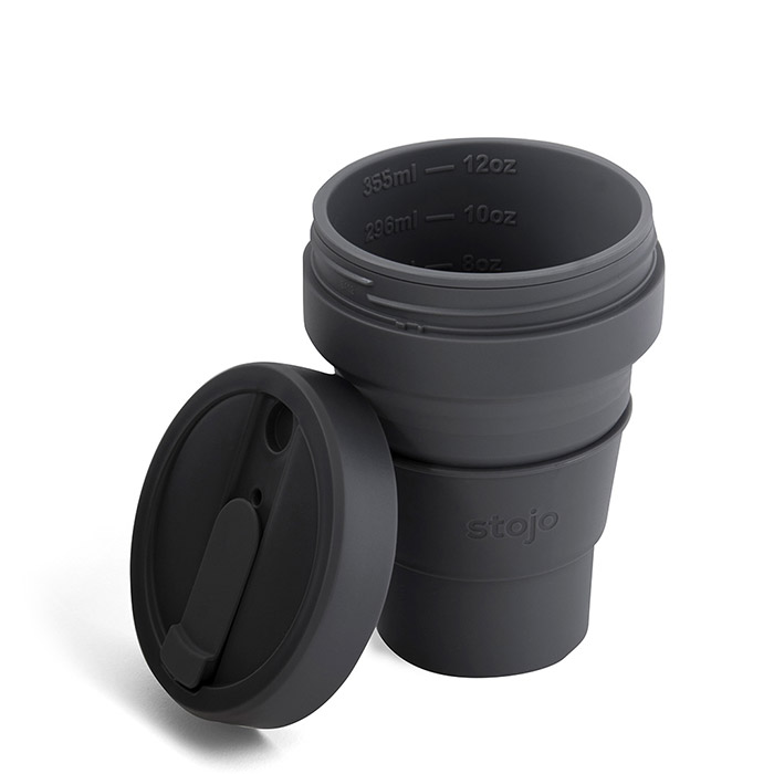 【送料無料】ストージョ　ポケットカップ　355ml　カーボン　/　stojo　