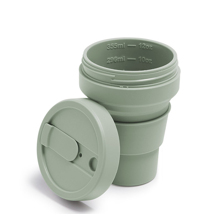 【送料無料】ストージョ　ポケットカップ　355ml　セージ　/　stojo　