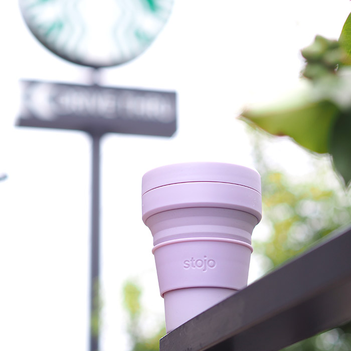 【送料無料】ストージョ　ポケットカップ　355ml　ライラック　/　stojo　