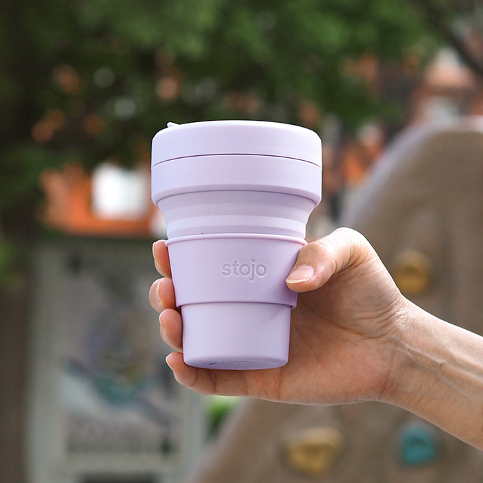 【送料無料】ストージョ　ポケットカップ　355ml　ライラック　/　stojo　