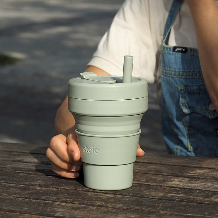 【送料無料】ストージョ　ビギー　470ml　セージ　/　stojo　