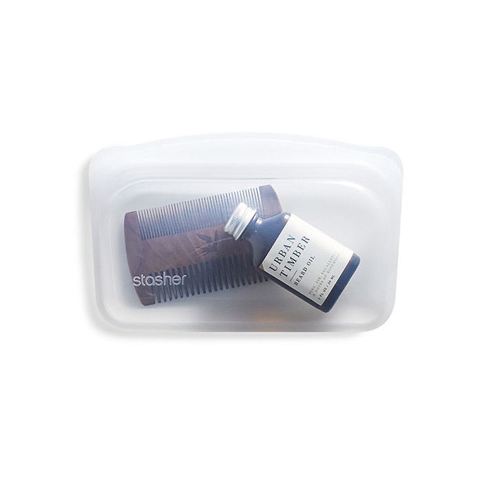 スタッシャー　シリコーンバッグ　EZスナック　クリア　/　stasher