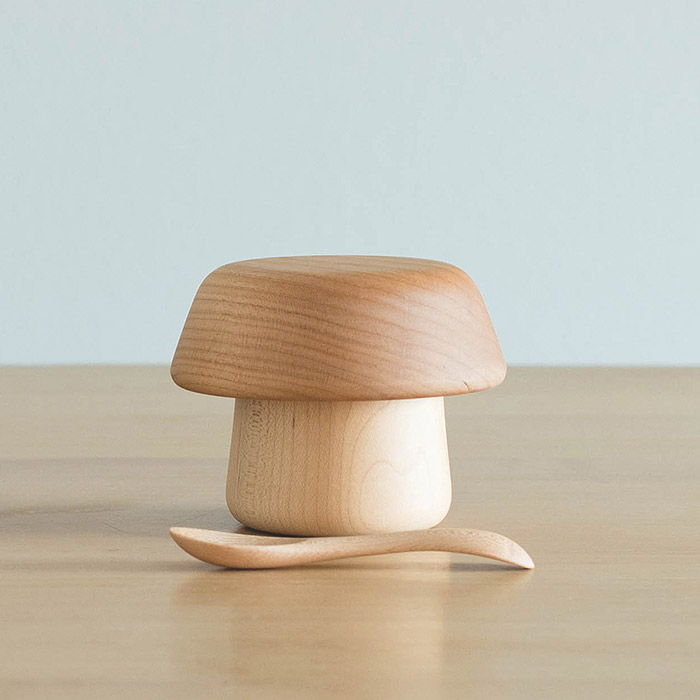 スナオラボ　きのこのうつわ　あか茶　/　SUNAOLAB.