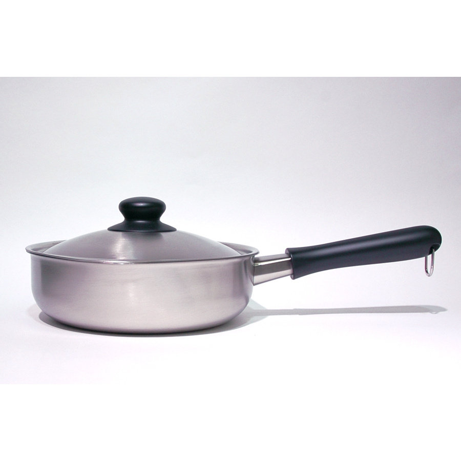 【IH対応】柳宗理　ステンレス・アルミ3層鋼片手鍋　22cm　つや消し　/　Sori　Yanagi