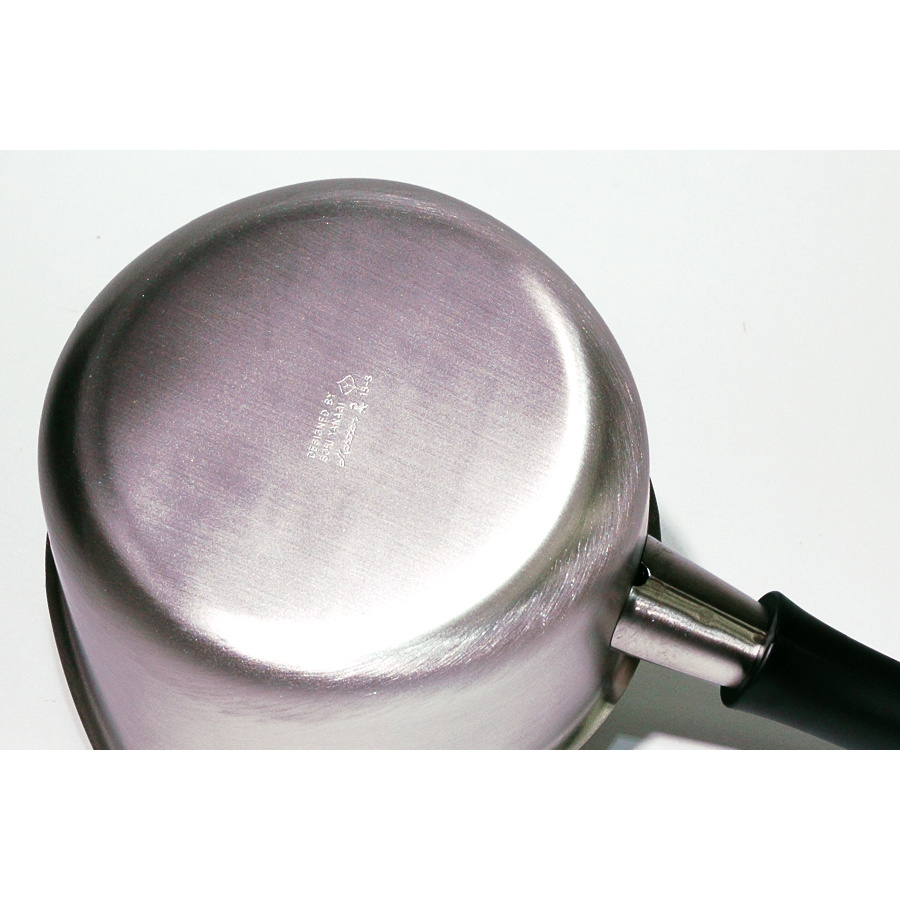 柳宗理　ステンレスミルクパン　ふた付き　つや消し　/　Sori　Yanagi