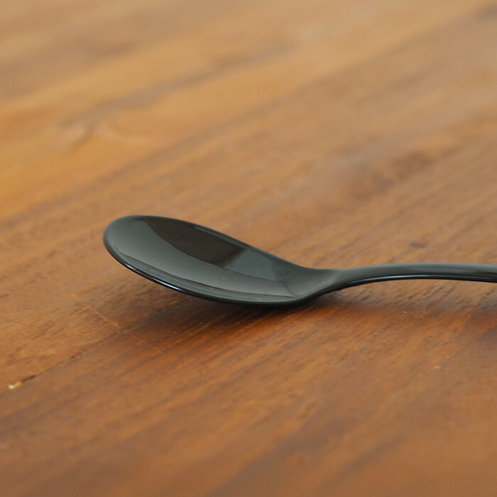 高桑金属　豆腐スプーン　TofuSpoon　maru　kuro　