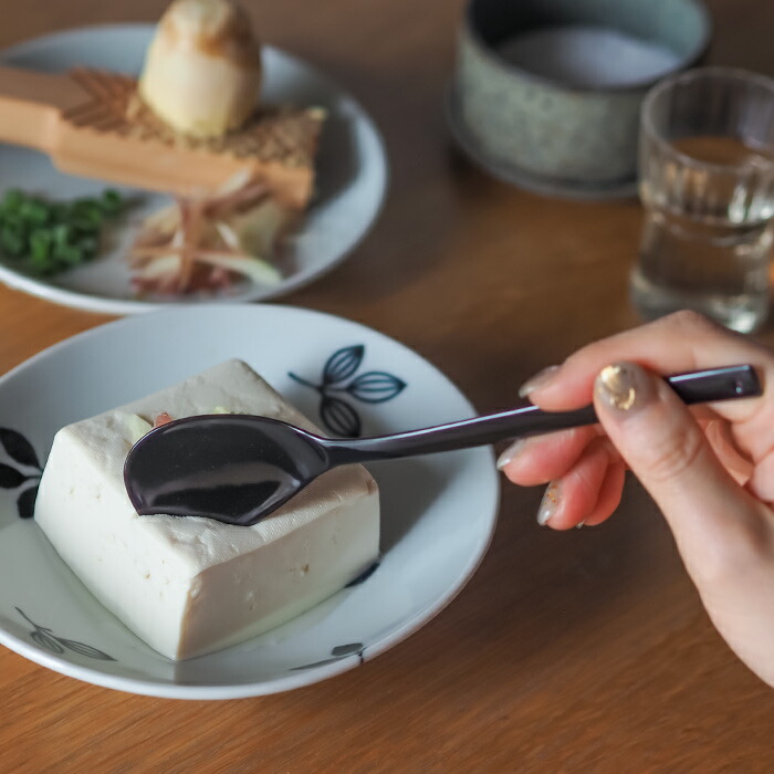 高桑金属　豆腐スプーン　TofuSpoon　kaku　kuro　