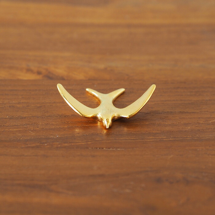 高桑金属　シンギングバード　スワロー　箸置き　ゴールド