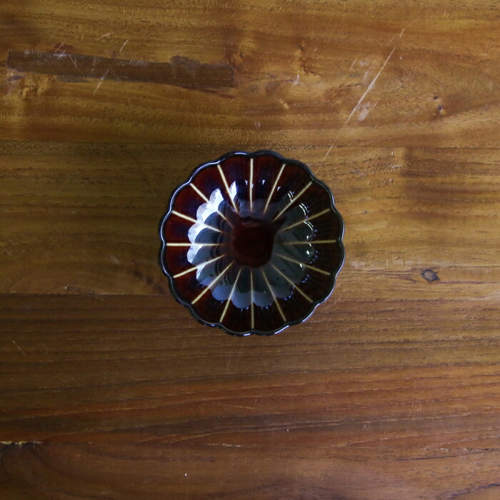 トウジキトンヤ　ぎやまん　高台珍味　漆　/　TOJIKI　TONYA