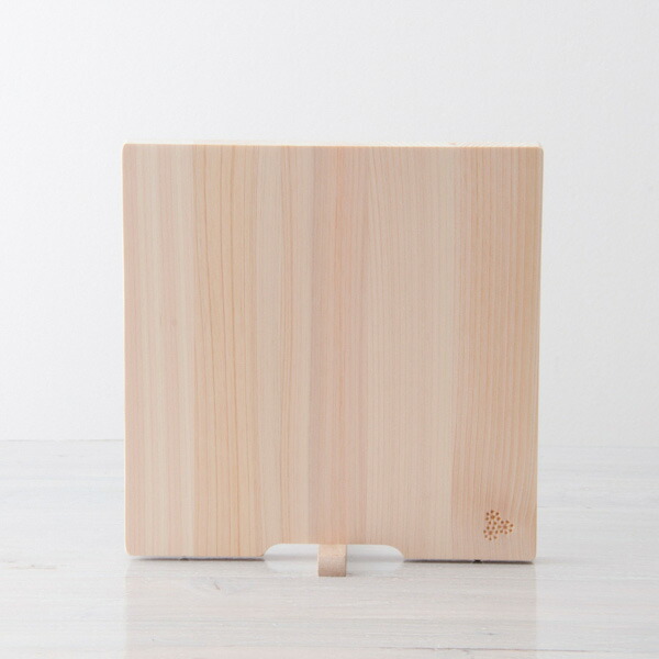 土佐龍　四万十ひのき　スタンド付きまな板　S　オリジナル焼印　/　TOSARYU