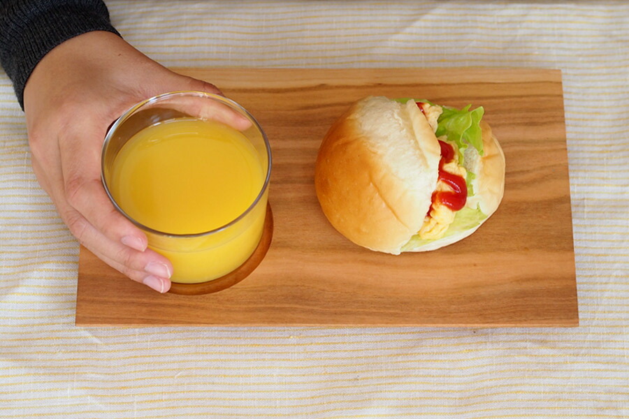 【プロキッチンオリジナル】木のカフェトレイ　桜　24×15cm　/　PROKITCHEN　