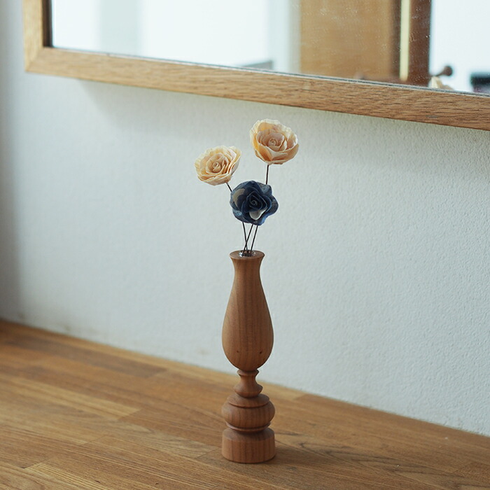 木のお花　かなばフラワー　ミニバラ　季節の小花三輪　/　土佐草木花