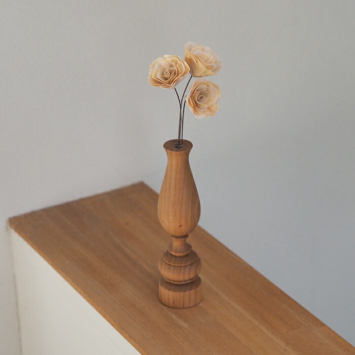 木のお花　かなばフラワー　ミニバラ　ナチュラル三輪　/　土佐草木花