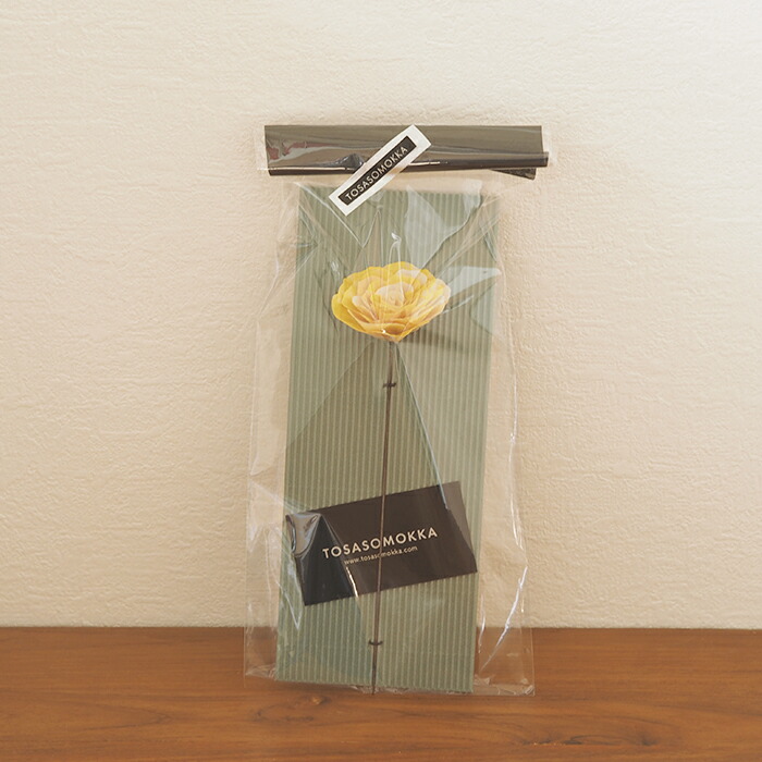 木のお花　かなばフラワー　バラ　季節の花大一輪　/　土佐草木花