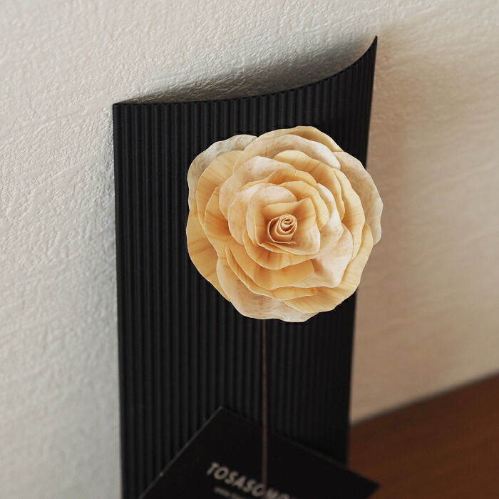 木のお花　かなばフラワー　バラ　ナチュラル一輪　/　土佐草木花