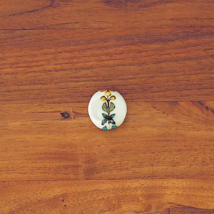 徳永遊心窯　色絵　花繋ぎ　箸置き