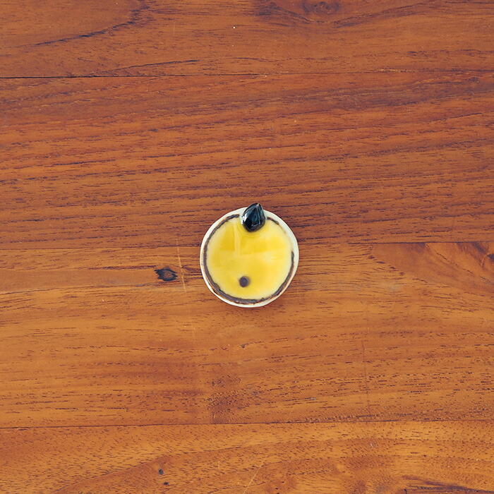 徳永遊心窯　色絵　みかん　箸置き