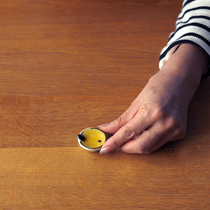 徳永遊心窯　色絵　みかん　箸置き