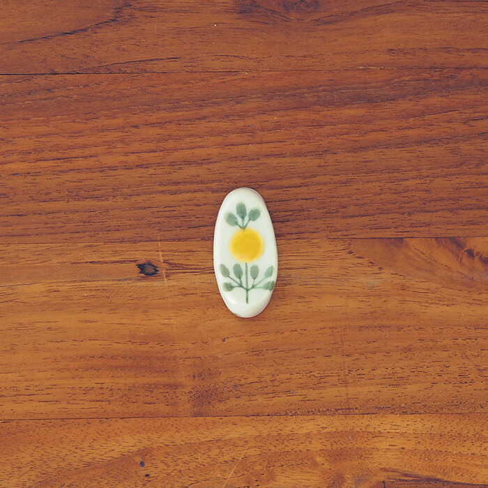 徳永遊心窯　色絵　花蛍　箸置き