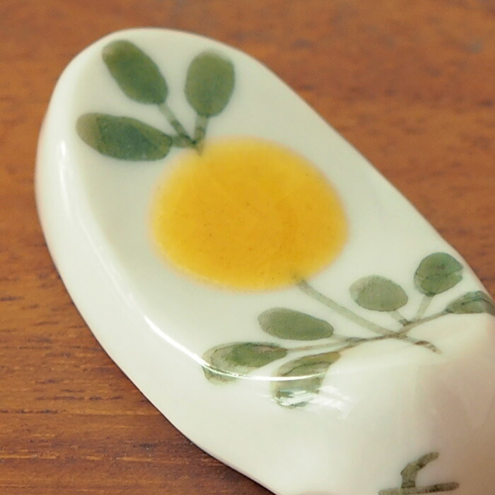 徳永遊心窯　色絵　花蛍　箸置き