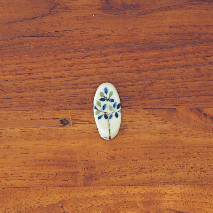 徳永遊心窯　染付　木立　箸置き