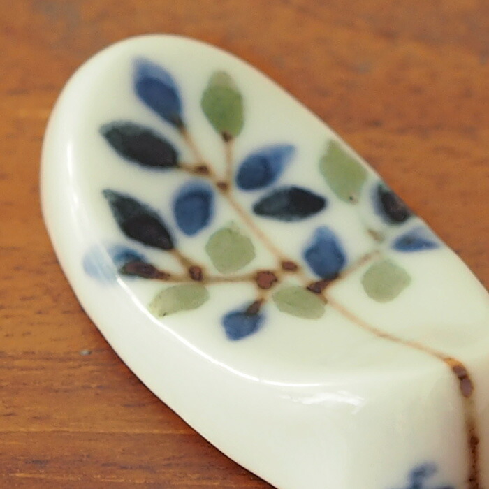 徳永遊心窯　染付　木立　箸置き