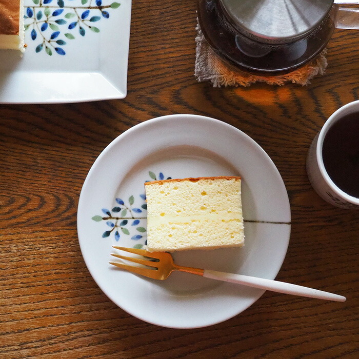 徳永遊心窯　染付　木立　5寸皿