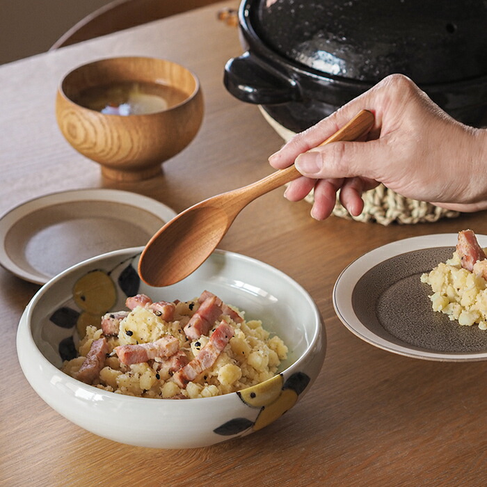 徳永遊心窯　色絵　みかん　6寸鉢