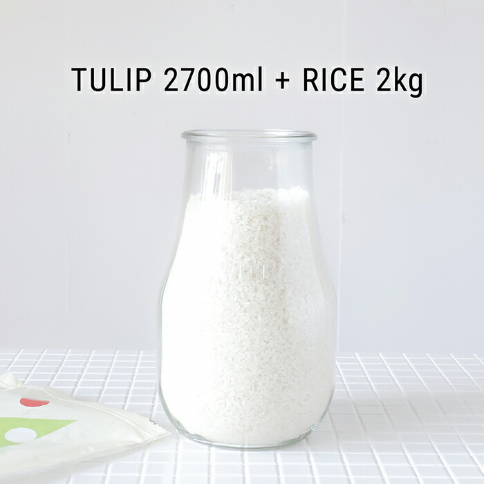 ウェック　チューリップシェイプ　2700ml　口径Lサイズ　/　WECK