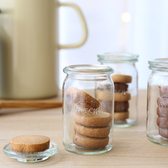 ウェック　ホームセット　（ストレート　140ml　4個　/　ローズ）　/　WECK