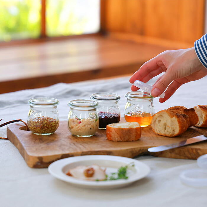 ウェック　ホームセット　（チューリップシェイプ　40ml　4個　/　クリア）　/　WECK