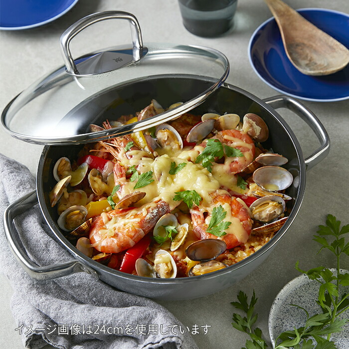 ヴェーエムエフ　フュージョンテック　ミネラル　ロースター　28cm　プラチナム　/　WMF